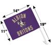 Albion College Britons Logo Car Truck Flag with Window Clip On Pole Holder view 4
