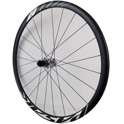 ZECHAO 700C Disc Brake Road Bike Rear Wheel,120 Sounds Six Claws Double Layer Rim 30MM 24 Holes Aluminium Alloy Quick Release Wheel (Color : Multicolour, Size : 700c)