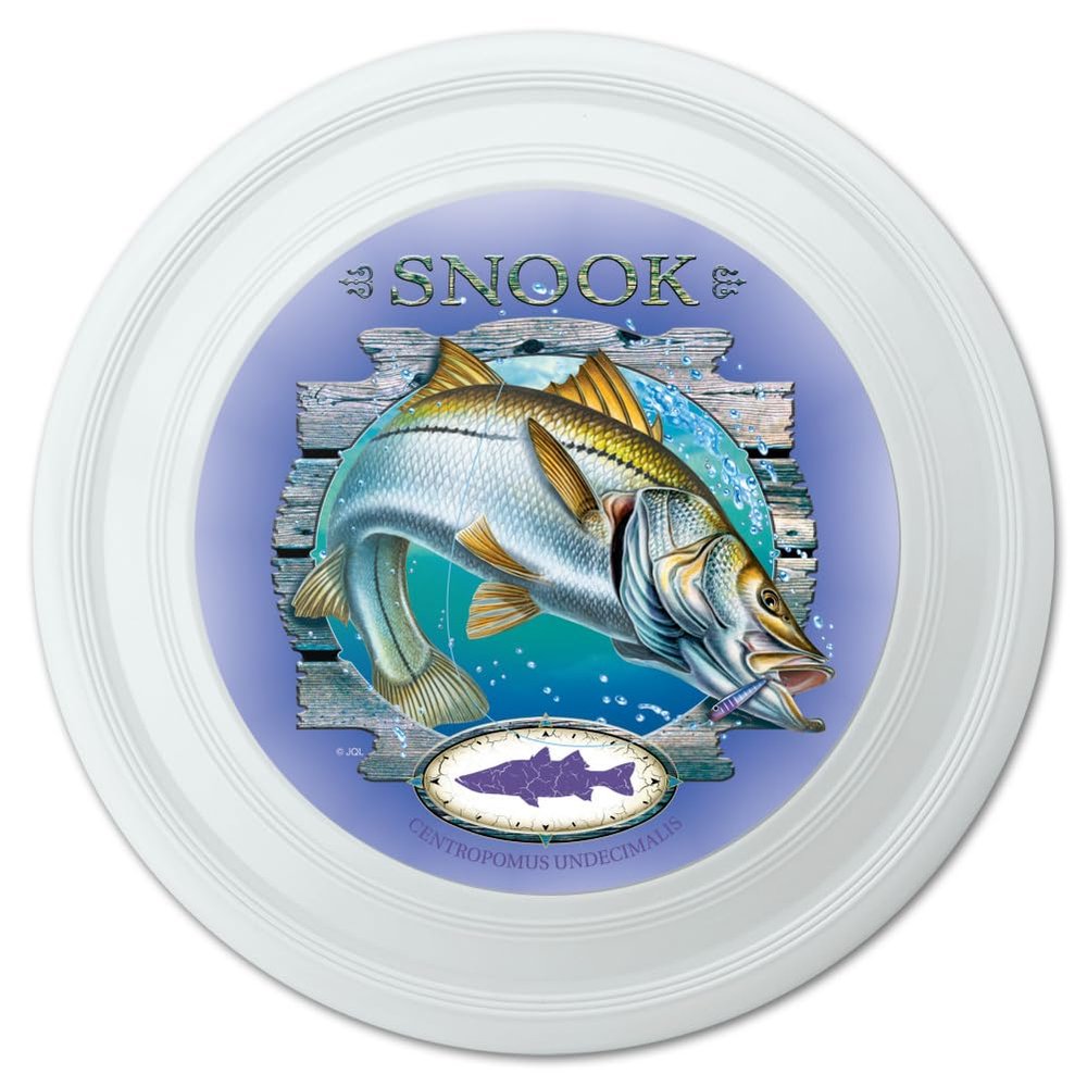 Snook Fishing 2 Novelty 9" Flying Disc