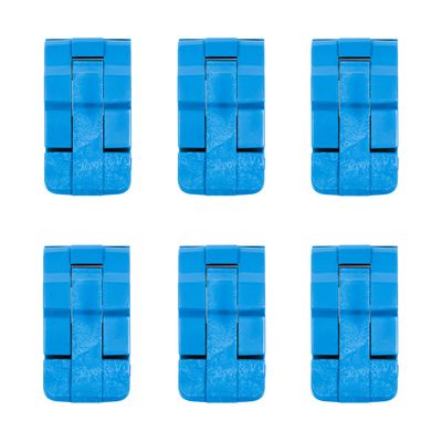 Pelican 0370 Replacement Latch Set by ColorCase - Blue - Set of 6 Double Throw Latches & Pins