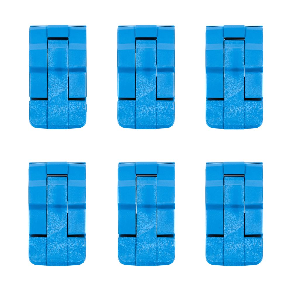 Pelican 0370 Replacement Latch Set by ColorCase - Blue - Set of 6 Double Throw Latches & Pins