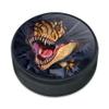 T-Rex Dinosaur Ripping Ice Hockey Puck view 1