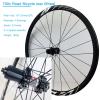 ZECHAO 700C Bike Wheel,Ultra Light Rim Disc Brake Road Bike Front Rear Wheels for 8/9/10/11/12 Speed Wheelset 1820g Double Walled Wheel (Color : Black, Size : 700c) view 3