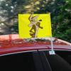 Looney Tunes Wile E Coyote Car Truck Flag with Window Clip On Pole Holder view 2