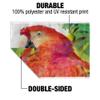 Rainforest Macaw Parrot Tropical Watercolor Car Truck Flag with Window Clip On Pole Holder view 3