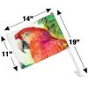 Rainforest Macaw Parrot Tropical Watercolor Car Truck Flag with Window Clip On Pole Holder view 4