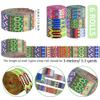 Grosun 6 Rolls 1.5 inch Folk Nylon Webbing Belt Webbing Straps Purse Straps Backpack Straps Nylon Belt in Thermal Transfer Patterns for Seatbelt, Bags, Backpacks, Handles, Luggage, Slings view 2