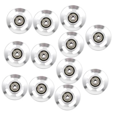 BESPORTBLE 12pcs Professional Bearing Pulley Wheel for Fitness Equipment Aluminum Alloy Construction Smooth Design for Home Gym and Load Bearing Applications