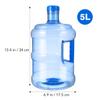 Yardwe 3pcs Portable Heavy-duty Bucket Sturdy Handheld Water Jug for Outdoor Camping and Hiking Comfortable Carry Handle for view 2