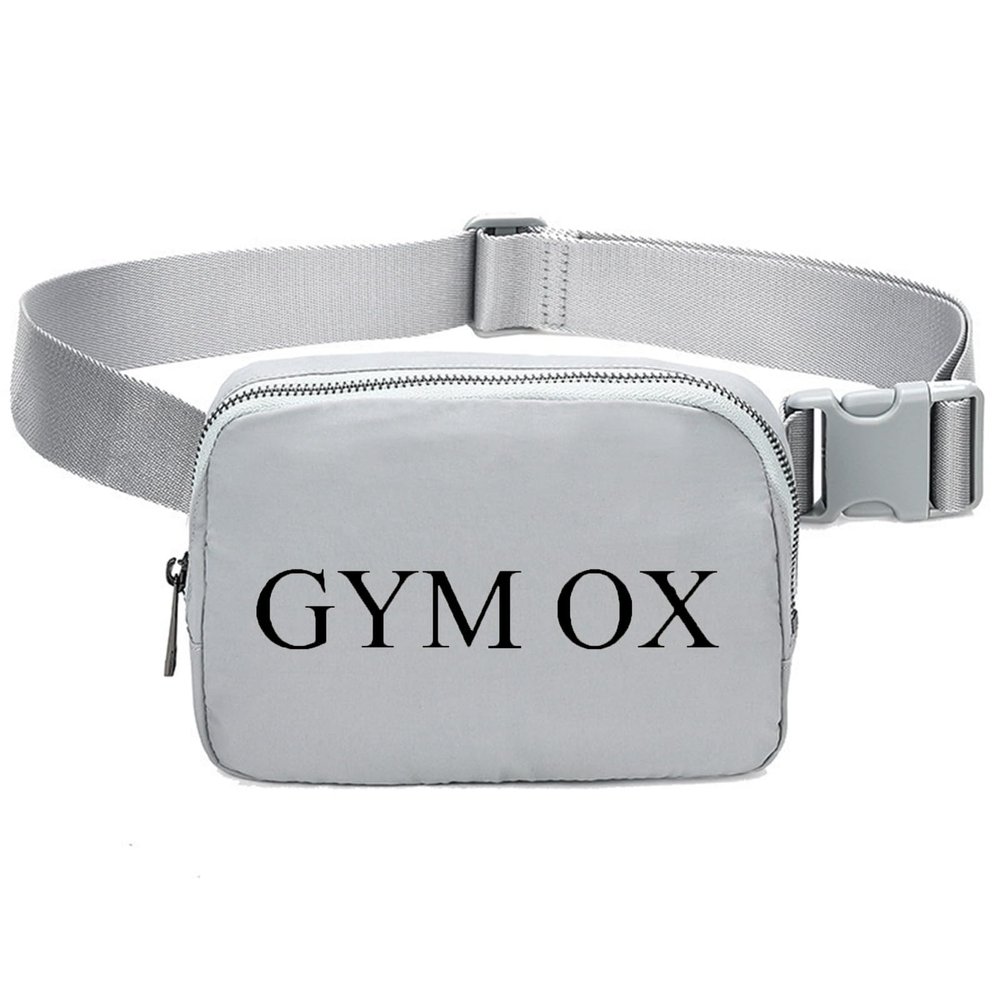 GYM OX Running Belt Bag for Men and Women, Adjustable Waist Pack for Fitness, Travel, Hiking, Cycling