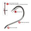 SeroNi 20pcs 1/0-10/0 Octopus Beak Hook Black Fish Hooks Saltwater Fishing Hook (Size : 20pcs 410) view 4