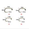 KTGCOZS Pack of 100 60 Fly Tying Hooks Barb Curved Shank Jig Fly Tying Hooks 10#-16# (10# 100pcs) view 3