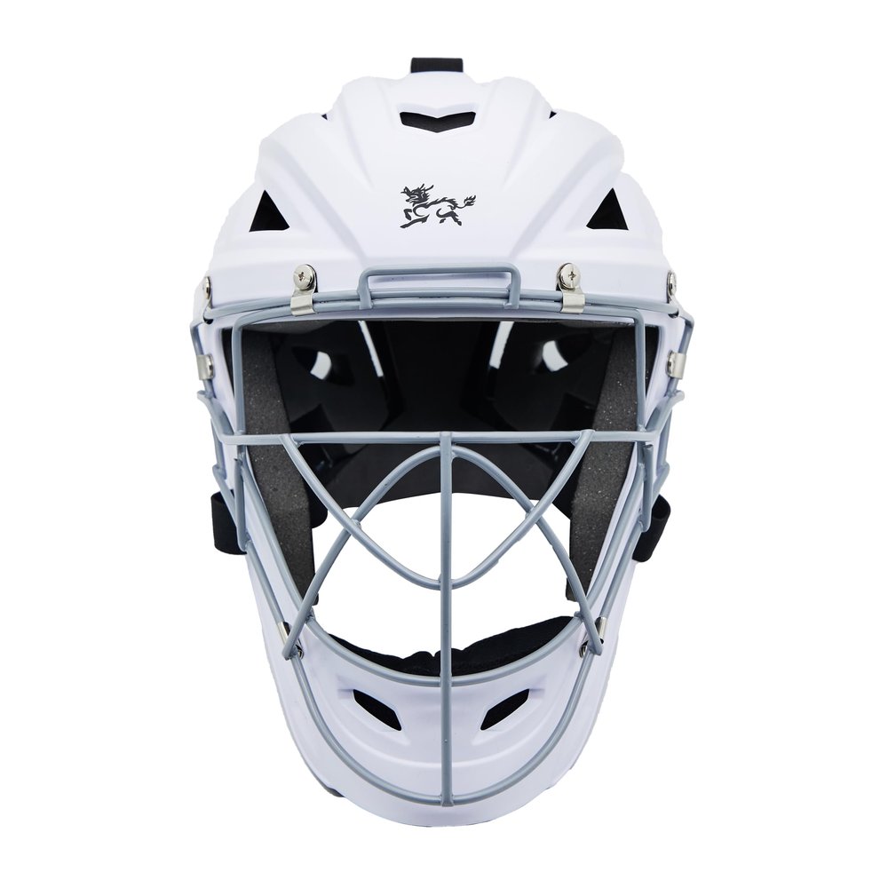 Jadekylin Baseball Catchers Helmet Matte (Small 61/2-7 inch) (White Small)