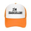 I'm Eggscellent Baseball Hats for Men Women Adjustable Trucker Hat Orange view 1