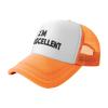 I'm Eggscellent Baseball Hats for Men Women Adjustable Trucker Hat Orange view 2