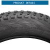 NineFit Basics 2 Pack 20 x 4.0 Fat Tire, Mountain Bike Tires, Replacement Tires for On or Off Road Use view 4
