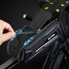 Bike Frame Bag, Waterproof Bike Phone Mount Holder Bicycle Front Top Tube Pouch Pannier Cycling Frame Storage Bag Cycle Crossbar Bags for iPhone 16 15 14 13 12 Pro Max Samsung Smartphones up to 6.9'' view 4