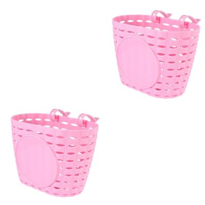 Amosfun 2pcs Detachable Basket for Boy Girl Thicken Storage Basket Easy to Attach Water-Resistant Color for Leisurely Rides