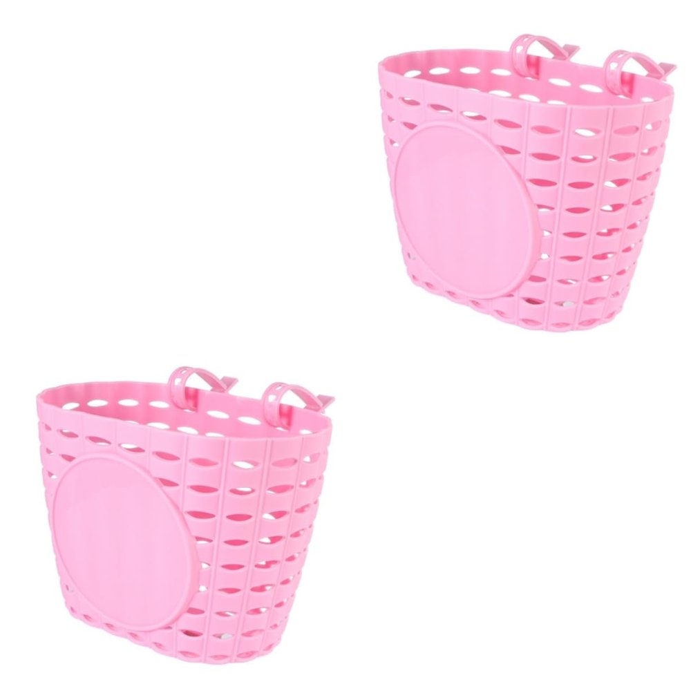 Amosfun 2pcs Detachable Basket for Boy Girl Thicken Storage Basket Easy to Attach Water-Resistant Color for Leisurely Rides
