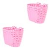 Amosfun 2pcs Detachable Basket for Boy Girl Thicken Storage Basket Easy to Attach Water-Resistant Color for Leisurely Rides view 1