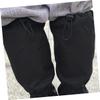 GOOHOCHY 1pair Breathable Snow Gaiters for Skiing Climbing Hiking Boot Strap for Wind Water for Outdoor Activities Black view 4