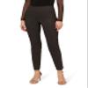 Adrianna Papell Women's Ponte Pull-On Pant | Casual Dress Pants with Stretchy Knit Fabric & Ankle Length Straight Leg