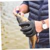 Didiseaon 2pcs Long Black Skidproof Fishing Gloves Heavy Duty Skeleton Gloves for Hunting Pe Thread Woven Comfortable for Activities view 2