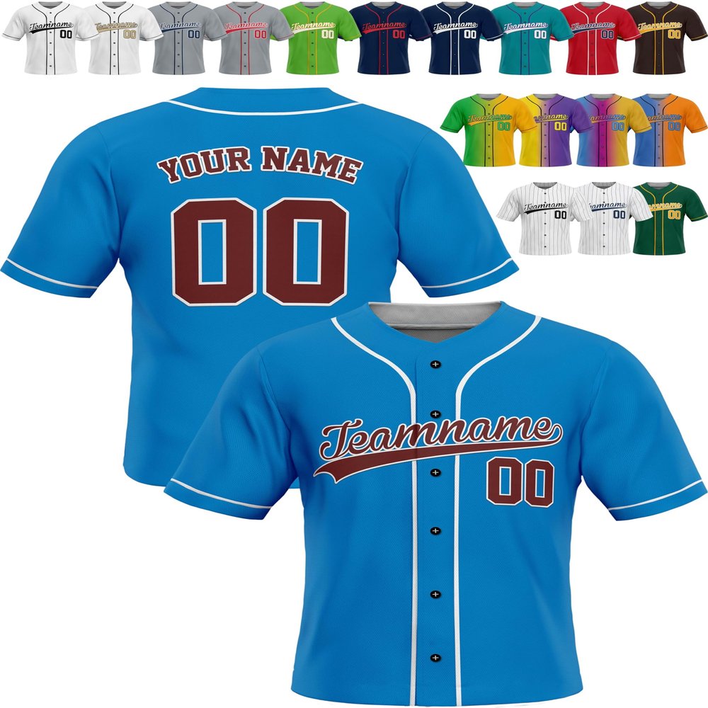 Custom Baseball Jerseys - Personalized Team Uniforms for Men, Women, Boys, and Girls - Add Your Name, Number, or Logo - Customized Baseball Shirts for Sports Fans, Teams, Events, Gifts