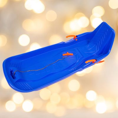 Children's Anti-Freeze Sledges, Winter Sledges for The Whole Family, Sledges with Brakes and Pull Ropes, Hard-Wearing High Back Sledges
