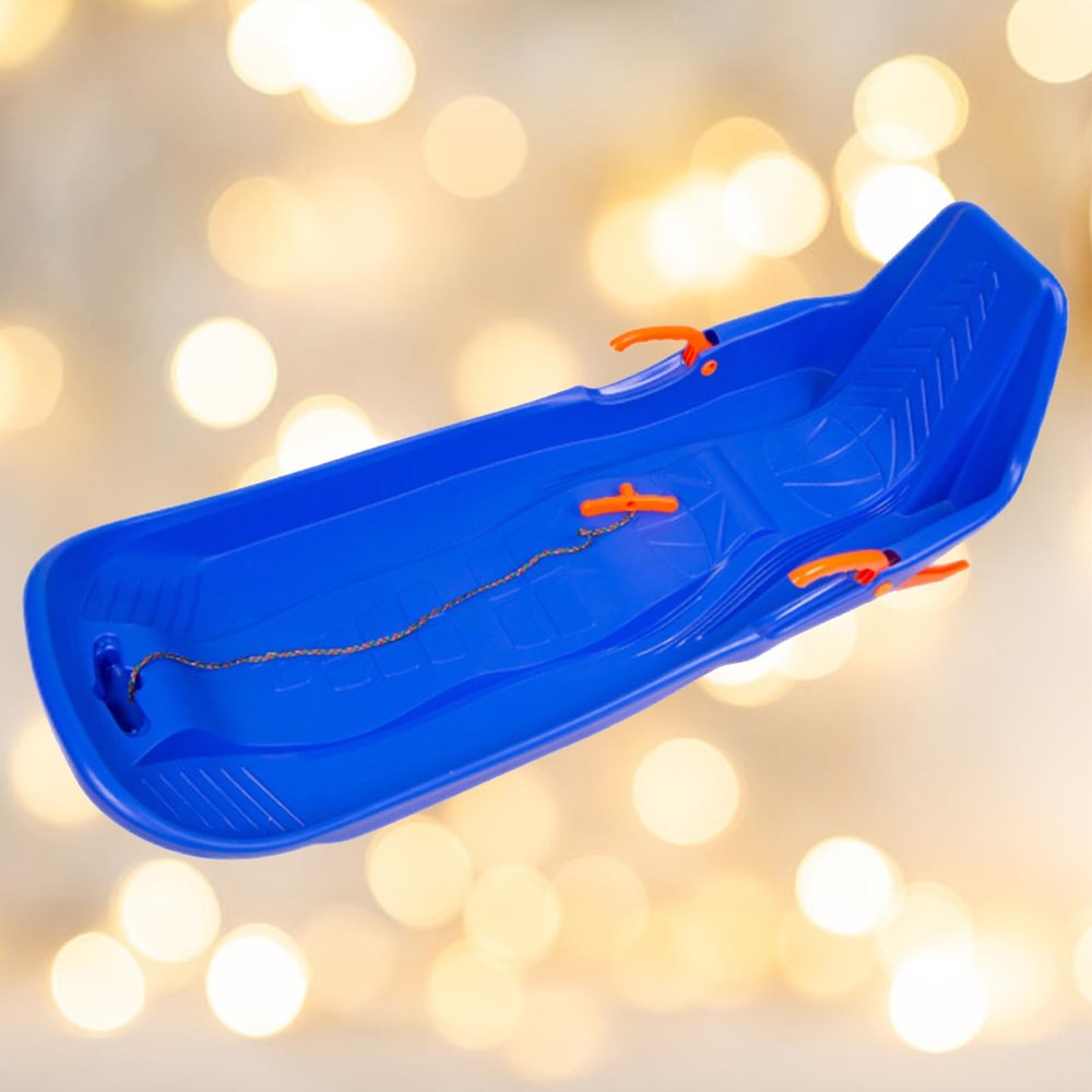 Children's Anti-Freeze Sledges, Winter Sledges for The Whole Family, Sledges with Brakes and Pull Ropes, Hard-Wearing High Back Sledges