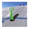 SepKus 2 Pcs Sledding Snowboard, Cold Resistant Ski Scooter, Foldable Snow Scooter with Handle, Durable Snowboard Kick-Scooter for Winter Outdoor Downhill, Green view 1