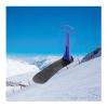 SepKus 2 Pcs Winter Ski Skooter Sled, Outdoor Winter Ski Scooter Snow Sled, Fold Portable Snowboard Kick-Scooter Sled for Use on Snow 4 Years and Up, Blue view 1
