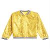 JEYPINMI Kids Girls Sparkly Sequin Baseball Jacket Long Sleeve Zip Up Bomber Jacket Hip Hop Dancing Party Tops Gold 14 Years view 3