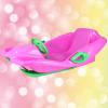 Children's Sledge, Thickened Double Sledge, Multi-Coloured Sledges, Snow Sledge with Backrest, Plastic Sledge view 1