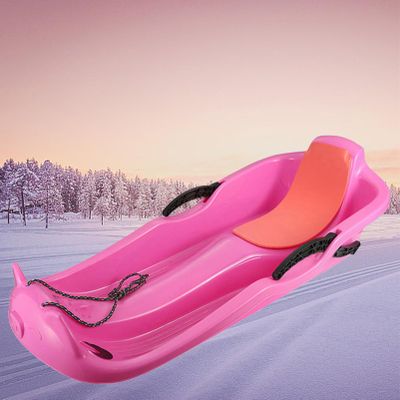 Frost-Resistant and Wear-Resistant Sledges, Two-Person Padded Sledges, Sledges with Backrests, Two-Handle Children's Sledges