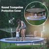 MDybf 16ft Waterproof Round Trampoline Protective Cover, Rainproof UV Resistant Dustproof Wear-Resistant Outdoor Trampoline Cover view 4
