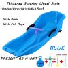 Winter Sledges, Children's Sledges, Thickened Double Sledges, Sledges with Backrests, Plastic Sledges view 2