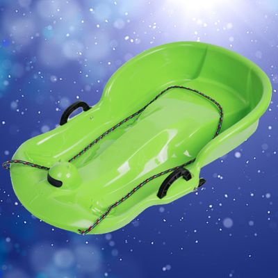 Children'S Sledge, Thickened Double Sledge, Adult Sledge with Brake Pull Rope