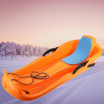 Frost-Resistant and Wear-Resistant Sledges, Two-Person Padded Sledges, Sledges with Backrests, Two-Handle Children's Sledges