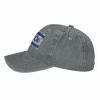 America Flag and Israel Flags Baseball Cap, Funny Adjustable Washed Cotton Trucker Hats, Dad Hat for Men Father Daddy Papa-128 Gray view 3