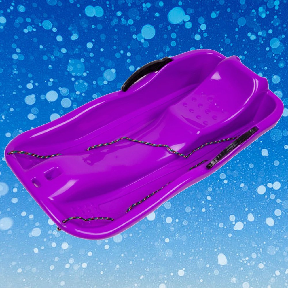 Children's Sledge, Thickened Double Sledge, Multi-Coloured Sledges, Snow Sledge with Backrest