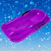 Children's Sledge, Thickened Double Sledge, Multi-Coloured Sledges, Snow Sledge with Backrest view 1
