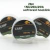 EARSHOT Fishing Line 20M Carp Fishing Line Strands Braided Carp Hooklink Green Soft Hook Link Line 15/25/35LB Carp Rig Wire for Fishing Tackle Fishing Braided Line (Color : A, Size : 1PC-20M-20LB) view 4