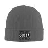 YVNUM Straight Outta Chemo Winter Beanie Hats for Men Women,Warm Cozy Knitted Cuffed Skull Cap Deep Heather view 1