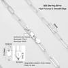 Waitsoul 925 Sterling Silver Lobster Clasp Chain 6mm Paperclip Necklace for Women Silver Chain for Women Silver Paperclip Chain for Women 22 Inch view 3