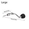 BE-TOOL Metal Fishing Reel Handle, Reel Replacement Power Handle Metal Rocker Arm Grip for Fishing Spinning Reel, Surf Reel,Replacement or Maintenance(Silver,L) view 3
