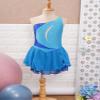 Linjinx Kids Girls Figure Ice Skating Dress Sleeveless Roller Skating Princess Dance Gymnastic Competition Costume Light Blue A 12 Years view 2