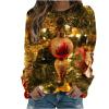 2024 Womens Ugly Christmas Sweaters Funny Cute Xmas Tree Reindeer Snowman Tops Long Sleeve Crewneck Sweatshirts view 1