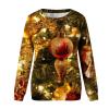 2024 Womens Ugly Christmas Sweaters Funny Cute Xmas Tree Reindeer Snowman Tops Long Sleeve Crewneck Sweatshirts view 3