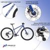 X-UNIQ Youth Bike Mountain RA26 Sport Bicycle 26" Carbon 8 Speed Bike Lightweight Road Bike Adjustable with Ultralight Carbon Fiber Fork & AL Alloy Frame Boy Girls view 3